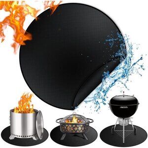 36" Fire Pit Mat & Under Grill‎ Mat Double-Sided Fireproof BBQ Grill Mat Outdoor